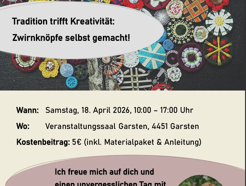 Zwirnknopf Workshop 2026
